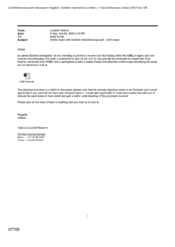 [Email from Valeria Locatelli Roberts to Suhail Saad regarding Amela region and contract manufacturing audit]