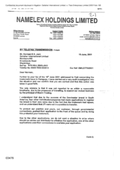 [Letter from Mike Clarke to Norman BS Jack regarding Trademark Issues in Paraguay]