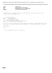 [Email from Gerry Silverside to John Core and Gordon Haslett regarding Dorchester Slims Launch Plan]