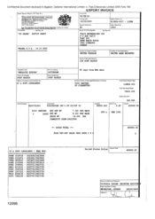 [Export invoice by Tlais Enterprises Ltd to Gallaher International Limited for Dorchester Int'l]