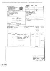 [Sovereign Classic cigarette invoice for Namelex Limited]