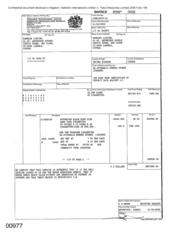 [Invoice from Namelex Limited to Gallaher International Ltd for Sovereign black]