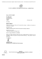 [Letter from Norman BS Jack to Mike Clarke regarding the amendments of the new LC received]