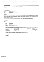 [Letter from Ben Hartley to Gosnell Brenda regarding H & R distribution Cyprus]