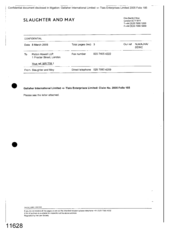 [Letter from Slaughter and May to Picton Howell LLP regarding the attached reference MR T59 1]