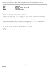 [ An Email from Nicolas Senic to Mounif Fawaz regarding Volume Reports for AMELA]