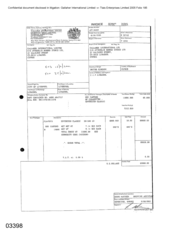 Invoices of 800 cartons of cigarettes - Sovereign Classic