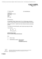 [Letter from Andrew Thomas Carter to Paul Browne regarding enclosed witness statement and excel spreadsheet relating to the seizure]