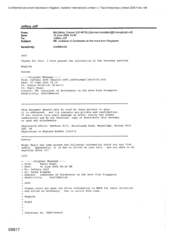 [Email from Duncan McCallum to Jeff Jeffery regarding container of Dorchester on the move from Singapore]