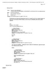 [Email from Chris Greenacre to McConell Ned, Ben Hartley regarding Dorchester Slims FF & Lights for Tlais, Iran]