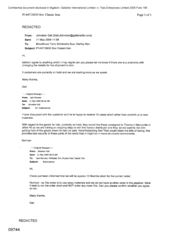 [Letter from Johnson Gail to Broadhurst Terri, Schiavetta Sue, Ben Hartley regarding Sov Classic Iran]