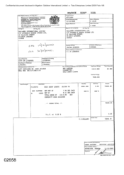 [Invoice to Gallaher International Limited from Atteshlis Bonded Stores Ltd for Gold Arrow Lights]