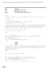 [Letter from Peter Whent to Norman Jack in regards to Letter of credit from Blom Bank]