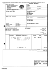 [Export Invoice from Gallaher International Limited to Tlais Enterprises Ltd on Dorchester Int Light]