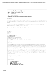 [Email from Kpmg-Bayat Rayan to Norman Jack regarding Stock destruction at Chahbahar]