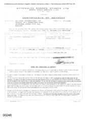 [Certificate of deposit from Gallaher International Ltd to Atteshlis Bonded Stores Ltd for Sovereing F]