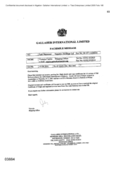 [Letter from Victoria Caplen to Fadi Nammour regarding Gallaher International Limited importation]