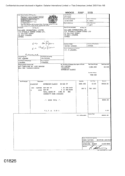 [Invoice from Atteshlis Bonded Store Ltd on behalf of Gallaher International Limited for Sovereign Classic Cigarettes]