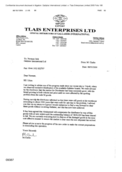 [Letter from M Clarke to Norman Jack regarding extensive distribution of available Gallaher brands]