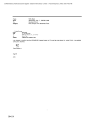 [Email from Mark Rolfe to Simon Davidson regarding cheques recieved from Mohamed Tleiss]