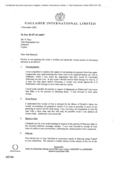 [Letter from Norman BS Jack to P Tlais regarding listed points of discussion previously]