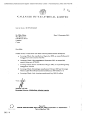 [Letter from Norman BS Jack to Mike Clarke regarding Inland seizures in Belgium]