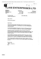 [Letter from Mike to Norman Jack regarding State Line sales]