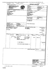 [Invoice from Gallaher International Limited to Tlais Enterprises Ltd by Natalie Clarke regarding the Sovereign Classic cigarettes]