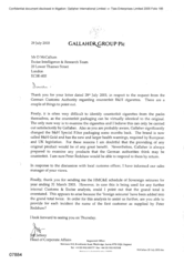 [Letter from Jeff Jeffery to McCallum regarding counterfeit B&H cigarettes]