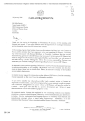 [Letter from Jeff Jeffery to Mike Barrett regarding plans to extend the responsibility for distribution to the Moldavian domestic duty paid market to Sherrif]