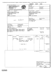 [Invoice from Gallaher International Limited for Dorchester Int Light]