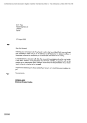 [Letter from Norman Jack to P Tlais regarding regarding partnership meeeting]