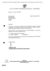 [Letter from Norman Jack to Mike Clarke regarding release of containers from Mensin to Mega Mar]