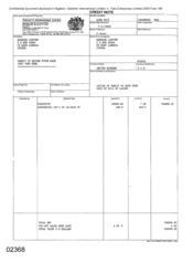 [Invoice from Gallaher international on dorchester Int L]