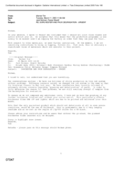 [E-mail from Tim Warner to Norman Jack, Mounif Fawaz regarding Cigarette production materials]