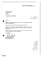 [Letter from Picton Howell LLP to Slaughter and May regarding Client's Instruction]