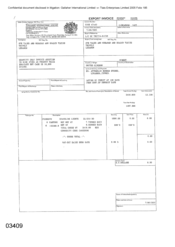 [Invoice from Atteshlis Bonded Store Ltd on behalf of Gallaher International Limited on Stateline Lights]