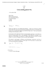 [Letter from Jeff Jeffery to Mike Well regarding the level of non-UK duty paid stock]