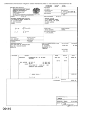 [Invoice from Atteshlis Bonded Stores Ltd on behalf of Gallaher International Limited regarding Dorchester Int'l Cigarettes]