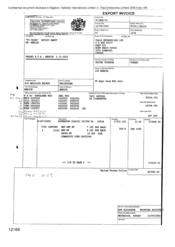 [Invoice from Gallaher International Limited to Tlais Enterprises Ltd by Ann Elkington regarding Sovereign Classic cigarettes]