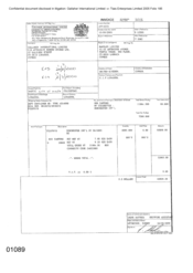 [Invoice from Atteshlis Bonded Stores Ltd on behalf of Gallaher International Limited regarding Dorchester Int'l FF]