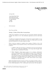 [Letter from Tom Keevil to Terry Byrne and Mike Wells regarding the meeting at Customs House on 20040528]