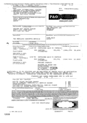 Bill of landing for combined transport shipment or port to port shipment