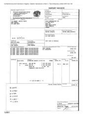 [Export invoice to Tlais Enterprises Ltd regarding 4800 cartons of Sovereign Classic cigarettes]