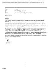 [Letter from Tom Keevil to K Saveriades regarding Tlais Enterprises Limited-for the attention of Dinos]