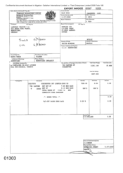 [Invoice from Landeway Trading SA to Namelex Ltd for Dorchester Int Light]