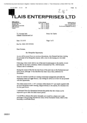 [Letter from Mike Clark to Norman Jack regarding Mongolian Opportunity]