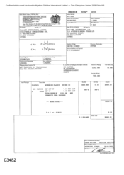 Invoices of 800 cartons of cigarettes - Sovereign Classic Lights