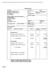 [Profoma Invoice from Gallaher International Ltd to Tlais Enterprises Ltd on Sovereign Classic FF]