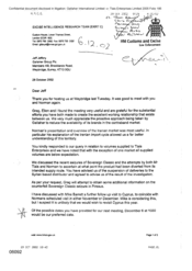 [Letter from Duncan McCallum to Jeff Jeffery regarding meeting at Weybridge]